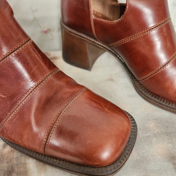 Vintage Italian Leather Fisherman Loafers - Picture 8 of 14